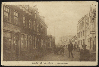 1971 Prijssestraat vanaf de hoek Zandstraat-Varkensmarkt met rechts de 'Imprimatur'. Dit was de sigarenkisten en ...