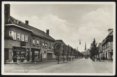 1989 Ingang Zandstraat vanaf de kruising met de Zuider- en Oosterwal.