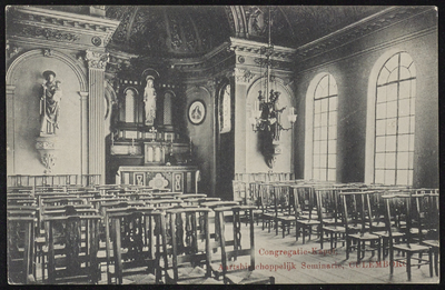 2152 Congregatie kapel van het Klein Seminarie. Het klein Seminarie werd tussen 1857 en 1899 gebouwd en was een ...