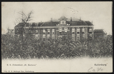 2167 Het RK Barbaragesticht. Een van de twee ziekenhuizen in Culemborg. Het Barbara lag aan de Elisabethdreef. In 1975 ...