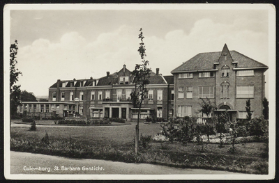 2175 Het RK Barbaragesticht. Een van de twee ziekenhuizen in Culemborg. Het Barbara lag aan de Elisabethdreef. In 1975 ...