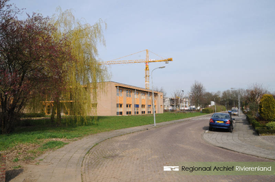 293 Fotoreportage van de bouwwerkzaamheden van het nieuwe Archiefgebouw/kantoor SCW Tiel. Het nieuwe pand, met ...