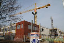 295 Fotoreportage van de bouwwerkzaamheden van het nieuwe Archiefgebouw/kantoor SCW Tiel. Het nieuwe pand, met ...