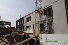 308 Fotoreportage van de bouwwerkzaamheden van het nieuwe Archiefgebouw/kantoor SCW Tiel. Het nieuwe pand, met ...