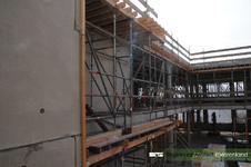 315 Fotoreportage van de bouwwerkzaamheden van het nieuwe Archiefgebouw/kantoor SCW Tiel. Het nieuwe pand, met ...