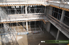 319 Fotoreportage van de bouwwerkzaamheden van het nieuwe Archiefgebouw/kantoor SCW Tiel. Het nieuwe pand, met ...