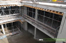 325 Fotoreportage van de bouwwerkzaamheden van het nieuwe Archiefgebouw/kantoor SCW Tiel. Het nieuwe pand, met ...