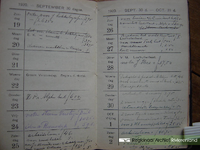 354 Foto's van agenda/dagboek H.M. de Kruijf, landbouwer in Buren. Bevat drie bijgesloten foto's