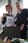 Portretfoto van de interieur ontwerpsters Annekoos Littel en Gemma van Bekkum van interieurarchitectenbureau Annekoos ...