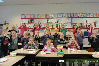 914 De Oranje Nassauschool in Geldermalsen doet mee aan het Nationaal Schoolontbijt
