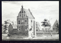 2648 Huis Crayestein Tekening-penseel-grijs: 't huis Kraeijenstein te Tricht 1728 . Van het huis Crayestein in Tricht ...