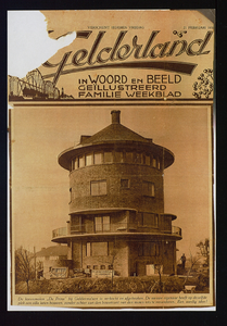 2713 Het Ronde Huis Omslag geïllustreerd weekblad Gelderland . 21-02-1930