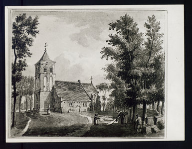 2729 N.H. kerk Pentekening J. de Beijer. 1750