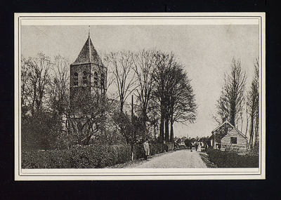 2734 N.H. kerk N.H. kerk te Buurmalsen, met de oude vierzijdige pyramidevormige torenspits vóór 1913