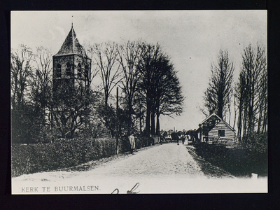 2735 N.H. kerk N.H. kerk te Buurmalsen, met de oude vierzijdige pyramidevormige torenspits vóór 1913
