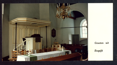 3034 Enspijk - Kerk Preekstoel en liturgisch centrum
