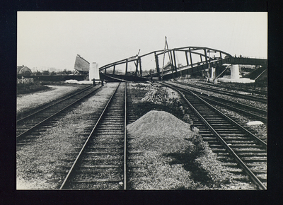 3078 Beesd - Brug over Rijksweg 2 Spoor Geldermalsen/Leerdam tijdens WOII