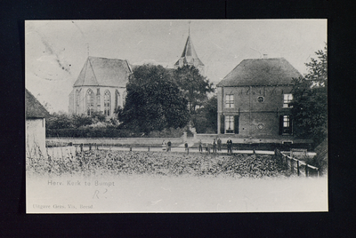 3085 Rumpt - NH kerk kerk en pastorie gezien vanuit het noorden