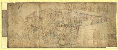1685 Kaart van het Gemeene Bommelse Veld (het deel van Zaltbommel buiten de stadswallen; het schependom van Zaltbommel), 1776