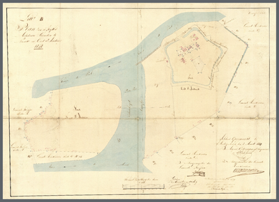 C12 Plan van 's-Rijks Militaire Gronden te Nieuw en Oud St.-Andries in 1849, [1848]