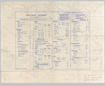 C100068 Kerkdriel. Defence overprint sheet no.11 N.W., 10-1-1945
