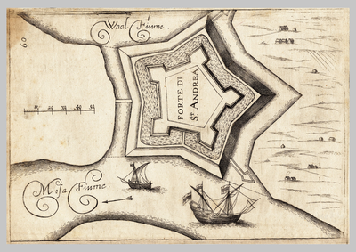 B100048 FORTE DI St ANDREA [Fort Sint Andries], [1672]