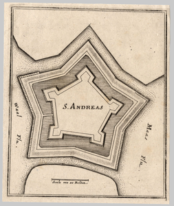 79 S. ANDREAS : plattegrond fort Sint Andries, [1659]