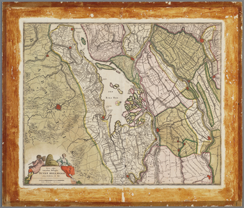 C100130 Nova atque emendata descriptio SUYDT HOLLANDIAE [Kaart van Zuid-Holland], [1680]