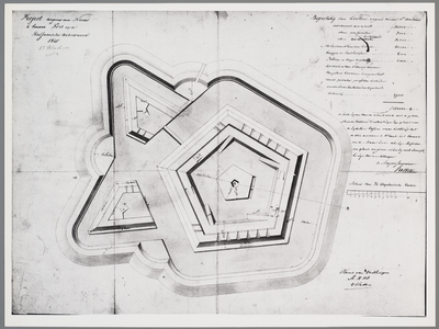  1e blad : Plattegrond, [1815]