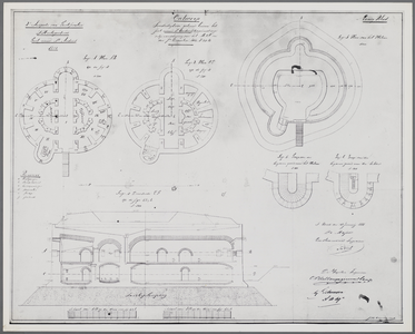  Ontwerp verdedigbaar gebouw binnen het fort Nieuw St. Andries, 1855-01-18