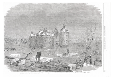102 Kasteel Ammerzoden tijdens de watersnood van 1861
