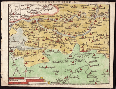 144 Kaart van de Bommelerwaard en omgeving, genummerd 53, [1598]