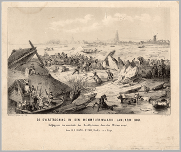 147 De overstrooming in den Bommelerwaard, januarij 1861.