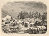 3503-Br-3320 Scene d'inondation a Nieuwaal (Hollande)