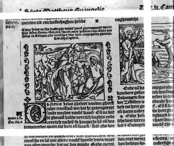 22-17113 Afbeelding van de graflegging van Christus uit een boek