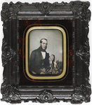 15-637 Portret van Hendrik Brouwers (* Bruchem 10-6-1799 / † Bruchem 18-9-1865), burgemeester te Kerkwijk, echtgenoot ...