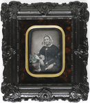 15-638 Portret van Adriana Maria van Doesburg (* Est 3-6-1821 /† Bruchem 28-9-1870), echtgenote van Hendrik Brouwers