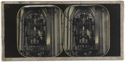 22-9104 Interieur Sint Maartenskerk, middenschip met zicht op orgel