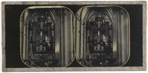 22-9104 Interieur Sint Maartenskerk, middenschip met zicht op orgel