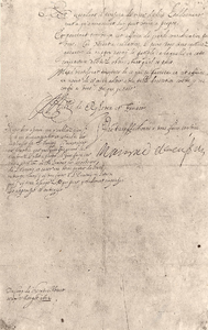 4-1390 Brief van prins Maurits van Oranje uit het huisarchief Ammersoyen, 1602, rweede blad
