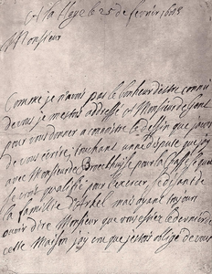 4-1392 Brief uit het huisarchief Ammersoyen met handtekening van prins Willem van Oranje, koning Willem III van ...