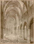 4-2214 Tekening van het binnenzicht van de katholieke neo-gotische kerk van de parochie van de H. Willibrordus te ...