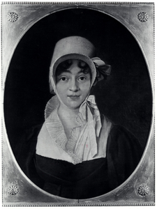 22-9230 Portret geschilderd door A. de Lelie, bij gelegenheid van haar huwelijk in 1802, van Magdalena Wilhelmina ...