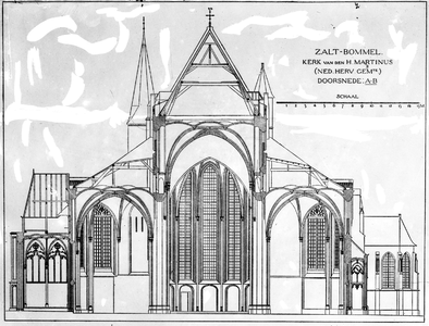 22-9311 Sint Maartenskerk Zaltbommel, doorsnee