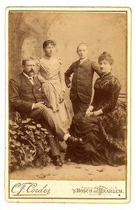 915SAB001103602 Portret Gijsbert Bastiaan Versteegh (1850-1891) en Jeanette Anne Pieternella Adriana Brouwers ...