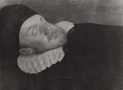 22-3931 Schilderij van prins Willem van Oranje op zijn sterfbed