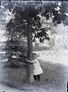 19-1701 Kindje omarmt een boom