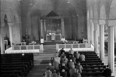 14-2094 Mis ter ere van de wijding, officiële ingebruikname katholieke landbouwschool en overdracht aan de N.C.B.