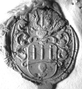177 Zegel van: Godefridus Goris d.d. 13 febr. 1733 te Zaltbommel