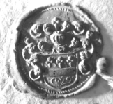 2201 Zegel van: Willem van Lith d.d. 12 juli 1684 provisioneel rentmeester der geestelijke goederen te Zaltbommel